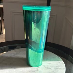 Starbucks Summer 2022 Shining Lime Green 24oz Venti Cold Cup Tumbler no straw